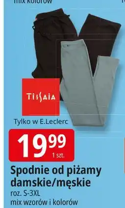 E.Leclerc Spodnie od piżamy męskie s-3xl Tissaia oferta
