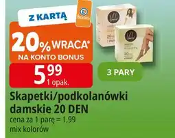 E.Leclerc Podkolanówki damskie elastil 20 den Vento oferta