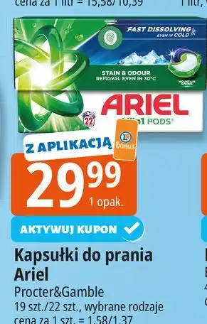 E.Leclerc Kapsułki do prania mountain spring Ariel All In 1 oferta