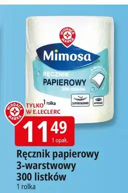 E.Leclerc Ręcznik papierowy Wiodąca Marka Mimosa oferta