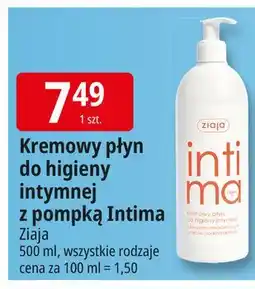 E.Leclerc Kremowy płyn do higieny intymnej z kwasem askorbinowym Ziaja Intima oferta