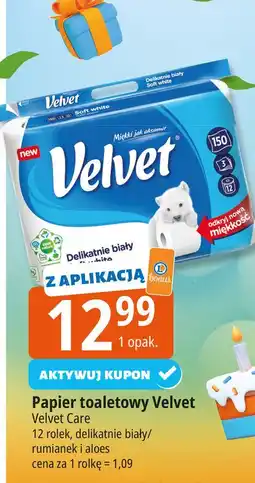 E.Leclerc Papier toaletowy delikatnie biały Velvet oferta