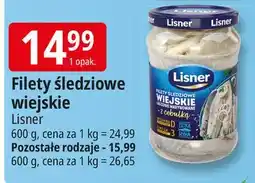E.Leclerc Wiejskie filety śledziowe w oleju z cebulką Lisner oferta