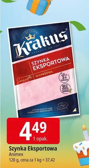 E.Leclerc Szynka eksportowa Krakus Animex oferta