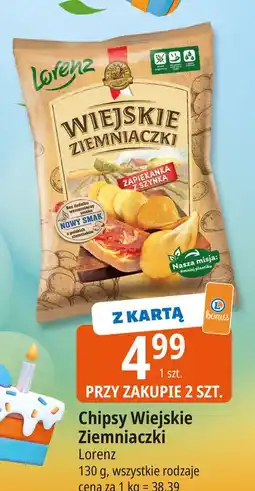 E.Leclerc Chipsy zapiekanka z szynką Lorenz Wiejskie Ziemniaczki oferta