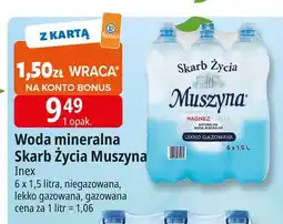 E.Leclerc Woda niegazowana Muszyna Skarb Życia oferta