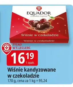 E.Leclerc Wisnie w czekoladzie Wiodąca Marka Equador oferta