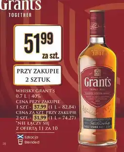 Dino Whisky 12 yo Grant's Triple Wood oferta
