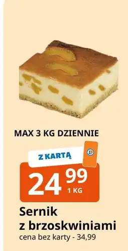 E.Leclerc Sernik z brzoskwiniami oferta