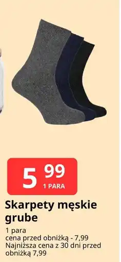 E.Leclerc Skarpety męskie grube oferta