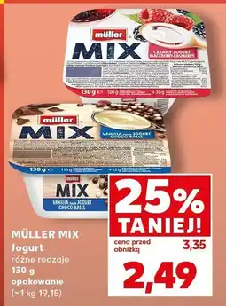 Kaufland Jogurt różne rodzaje Müller Mix oferta