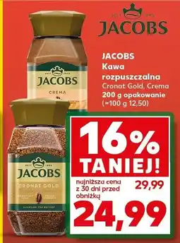Kaufland Kawa rozpuszczalna Cronat Gold Crema Jacobs oferta