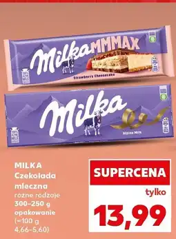 Kaufland Czekolada mleczna różne rodzaje Milka oferta