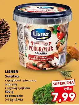 Kaufland Sałatka z grzybami i pieczoną papryką z szynką i jajkiem Lisner oferta