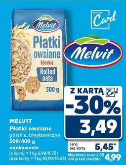 Kaufland Płatki owsiane górskie błyskawiczne Melvit oferta