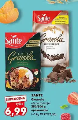 Kaufland Granola Sante różne rodzaje oferta
