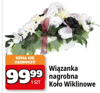 E.Leclerc Wiązanka nagrobna koło wiklinowe oferta