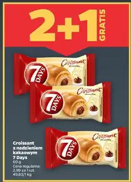 Netto Croissant z nadzieniem o smaku kakaowym 7 Days oferta