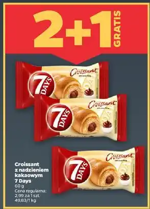 Netto Croissant z nadzieniem o smaku kakaowym 7 Days oferta