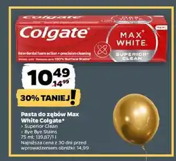 Netto Pasta do zębów bye stains Colgate Max White oferta