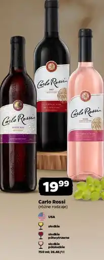 Netto Wino Carlo Rossi Sweet Red oferta