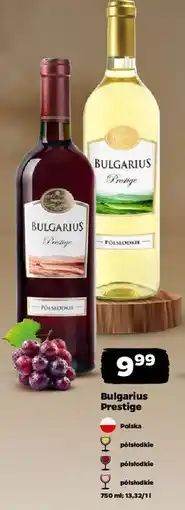Netto Wino Bulgarius Prestige Semi Sweet oferta