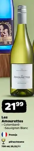 Netto Wino półwytrawne colombard-sauvignon Les Amourettes oferta