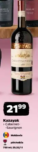 Wino półsłodkie Kazayak Cabernet Sauvignon
