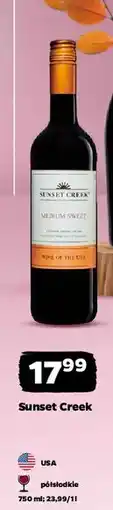 Netto Wino Sunset Creek Medium Sweet oferta