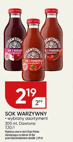 Chata Polska Sok warzywny dawtona oferta