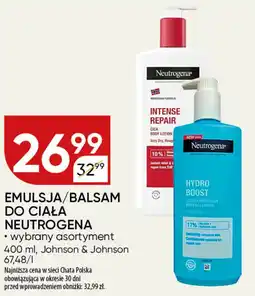 Chata Polska Emulsja/balsam do ciała neutrogena johnson & johnson oferta