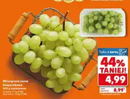 Kaufland Winogrona jasne bezpestkowe 500 g opakowanie oferta