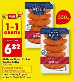 Biedronka Kiełbasa Śląska Kraina Wędlin 550 g oferta