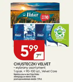 Chata Polska Chusteczki velvet, velvet care oferta