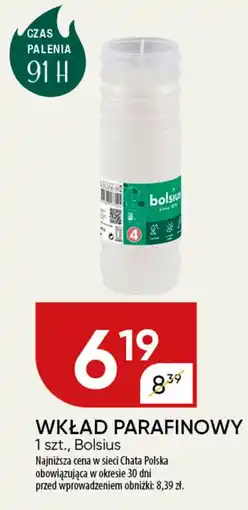 Chata Polska Wkład parafinowy bolsius oferta