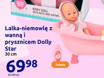 Action Lalka-niemowlę z wanną i prysznicem Dolly Star oferta
