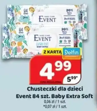 Delfin Chusteczki dla dzieci Event Baby Extra Soft oferta