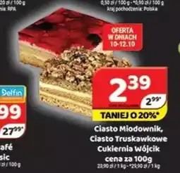 Delfin Ciasto Miodownik, Ciasto Truskawkowe Cukiernia Wójcik oferta