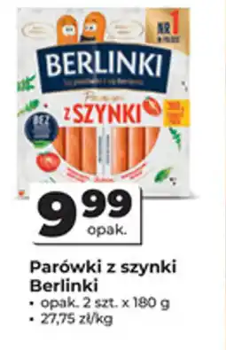 Odido Parówki z szynki Berlinki oferta