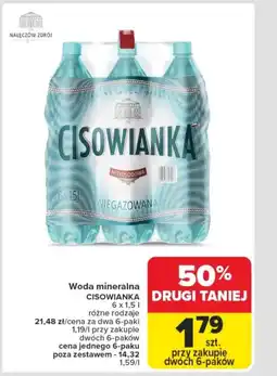 Carrefour Woda mineralna cisowianka oferta