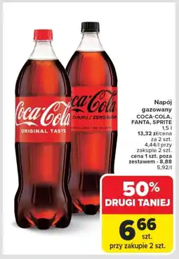 Carrefour Napój gazowany coca-cola, fanta, sprite oferta