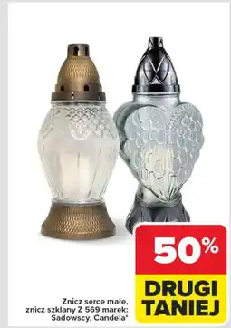 Carrefour Znicz serce małe, znicz szklany Z 569 marek: Sadowscy, Candela oferta