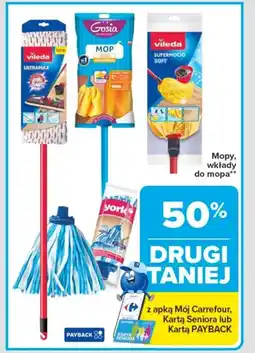 Carrefour Mopy, wkłady do mopa oferta