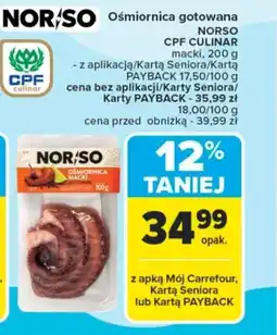 Carrefour Ośmiornica gotowana norso cpf culinar oferta