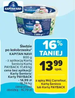 Carrefour Śledzie po kołobrzesku kapitan navi oferta