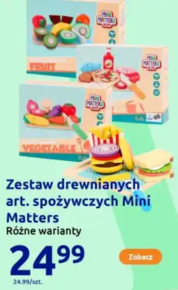 Action Zestaw drewnianych art. spożywczych Mini Matters oferta