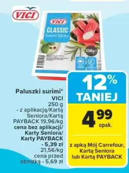 Carrefour Paluszki surimi vici oferta
