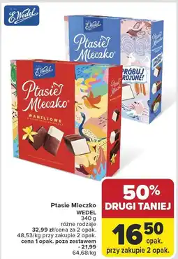 Carrefour Market Czekolada Ptasie Mleczko Wedel oferta