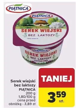 Carrefour Market Serek wiejski bez laktozy Piątnica oferta