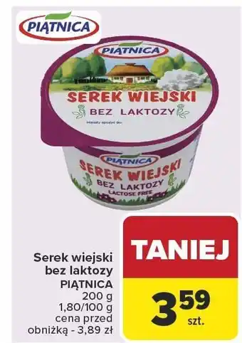 Carrefour Market Serek wiejski bez laktozy Piątnica oferta